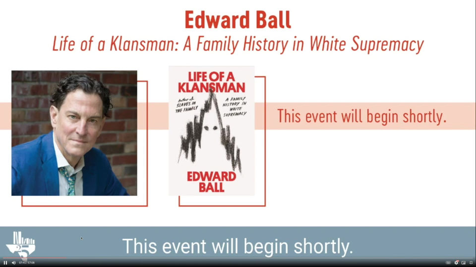Talk with Walter Isaacson about LIFE OF A KLANSMAN (excerpt, 13 min)